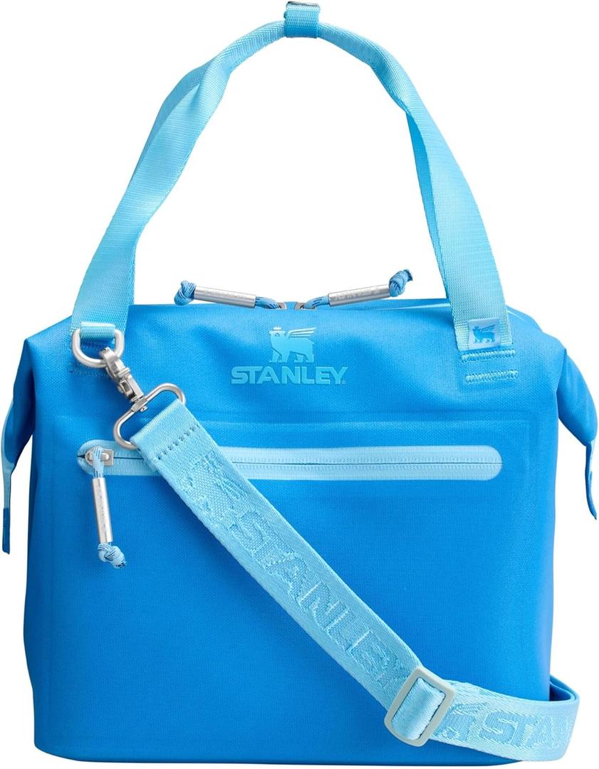 Stanley All Day Julienne Mini Soft Cooler Bag and Lunch Box | Can Cooler with Handles and Strap | 12 Hour Cooling | Insulated Travel Bag with Zipper | BPA-Free (Azure)