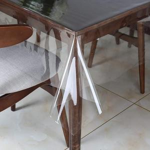  Clear Vinyl Tablecloth Protector Waterproof/Oil-Proof Plastic Rectangle Transparent Sheet Table Cover 54X84 Inch