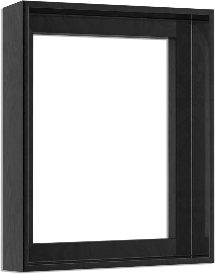 Canvas Floater Frame for 24x30 Canvas Prints Fits 1.25 Inch Deep Canvas Walnut Floating Frame for Modern Wall Art and Gallery Display