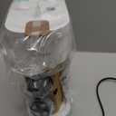 Single Serve One Cup Coffee Maker, for K Cups and Grounds, Mini Coffee Maker with Portable Handle, 6 to 12 Oz Brew Size, for Travel, Camping, Office, RV and Dorm, 120V, White and Brown