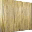 Jollybower 4Ft High x 6 Ft Long x 0.7In D Bamboo Screen, Natural Bamboo Fence Rolls, Eco-Friendly Fencing for Outdoor Balcony Patio Garden Border Pool