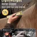 oneisall Cordless Horse Clippers,Low Noise 2 Speed Grooming Clippers,Horse Trimmer Shaver Kit for Matted Long Hair,Detachable Stainless Steel Blade Grooming Kit for Thick Coat