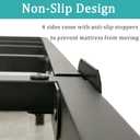 King Size Bed Frame 14 in Metal Platform Heavy Duty 3500LB Capacity