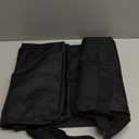 100L Foldable Large Travel Duffle Bag for Men and Women, Packable Duffel Bags with Shoe Compartment, Water Repellent & Tear Resistant (Black)