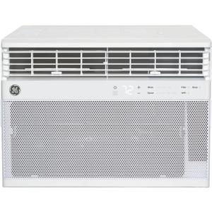 GE Window Air Conditioner 12,000 BTU for Rooms up to 550 sq ft., Wi-Fi Enabled, Energy-Efficient Cooling for Large Rooms, Easy Install Kit, Control Using Remote or Smartphone App, White