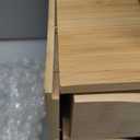 Yopay 2 Pack Bamboo Desk Organizer, Stackable Desktop Organizers with 3 Drawers, Bamboo Office Tabletop, Countertop Organization for Stationery, Makeup Vanity, Fully Assembled