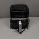 Cuisinart Air Fryer, 2.6-Quart Compact Basket Fryer with 3 Cooking Functions to Air Fry, Roast, and Bake, 3 Airfryer Presets, Dishwasher-Safe Parts, AIR-80, Stainless Steel & Black