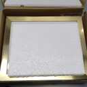 8x10 Picture Frame (4 Pack, Gold) Made of Real Glass and Wooden Frame - Display Pictures 5x7 with Mat or 8x10 Without Mat, 8 by 10 Photo Frames TableTop Display and Wall Mounting