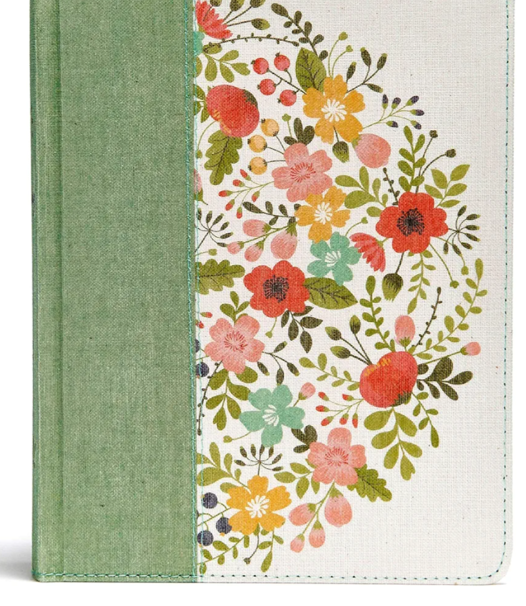 CSB Notetaking Bible, Sage Cloth Over Board, Black Letter, Wide Margins, Journaling Space, Single-Column, Reading Plan, Easy-to-Read Bible Serif Type