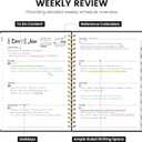 2026 Planner - Weekly and Monthly Planner, January 2026 to December 2026, Spiral Bound 2026 Calendar Planner Book, Inner Pocket, Perfect for Office Home School Supplies - A4 (8.5" x 11"), Black