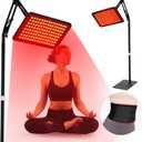 Red Light Therapy for Body, 2 in 1 Red Infrared Light Therapy Lamp with Stand Led 660nm 850nm Red Light Panel Device for Face, Body, Skin