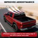 Rear Roof Protector Fit for Dodge RAM 1500 2013-2018 Upgraded TPE Truck Cab Rear Spoiler Roof Spoiler Replacement for Dodge Ram 1500 Accessories