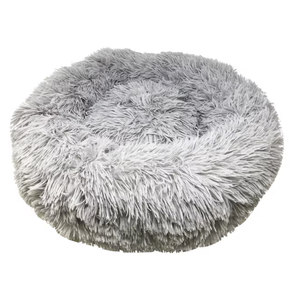 Pet Life Round Grey Pillow Dog/Cat Bed ( Medium )