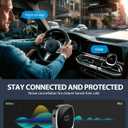 COMSOON AUX Bluetooth Adapter for Car, [LED Screen] Bluetooth 5.3 Receiver for Speaker/Home Stereo/Wired Headphones, 3.5mm Wireless Audio Receiver for Hands-Free Call/Music, Dual Connection