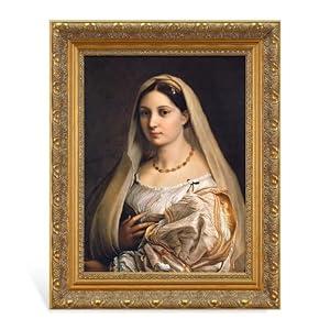 FOLKOR Antique Gold Frame for 20x30 Stretched Canvas Oil Painting Art Prints, DIY Solid Wood Ornate Frame, Vertical or Horizontal Display for Portrait Vintage Landscape (No Glass & Backing)