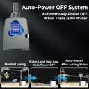 Knifel 800GPH Submersible Water Pump - Fountain pumps with Auto Shut Off, Adjustable Flow & Ultra-Quiet for Fountains, Ponds, Aquariums, Fish Tank, and More