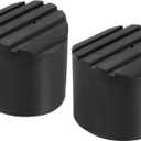 PATIKIL Ladder Non Slip Feet 2.8"/72mm, 2Pcs Rubber Round Foot Protective Mat Cushion Replacement for Telescopic Folding Extension Ladder Protection, Black