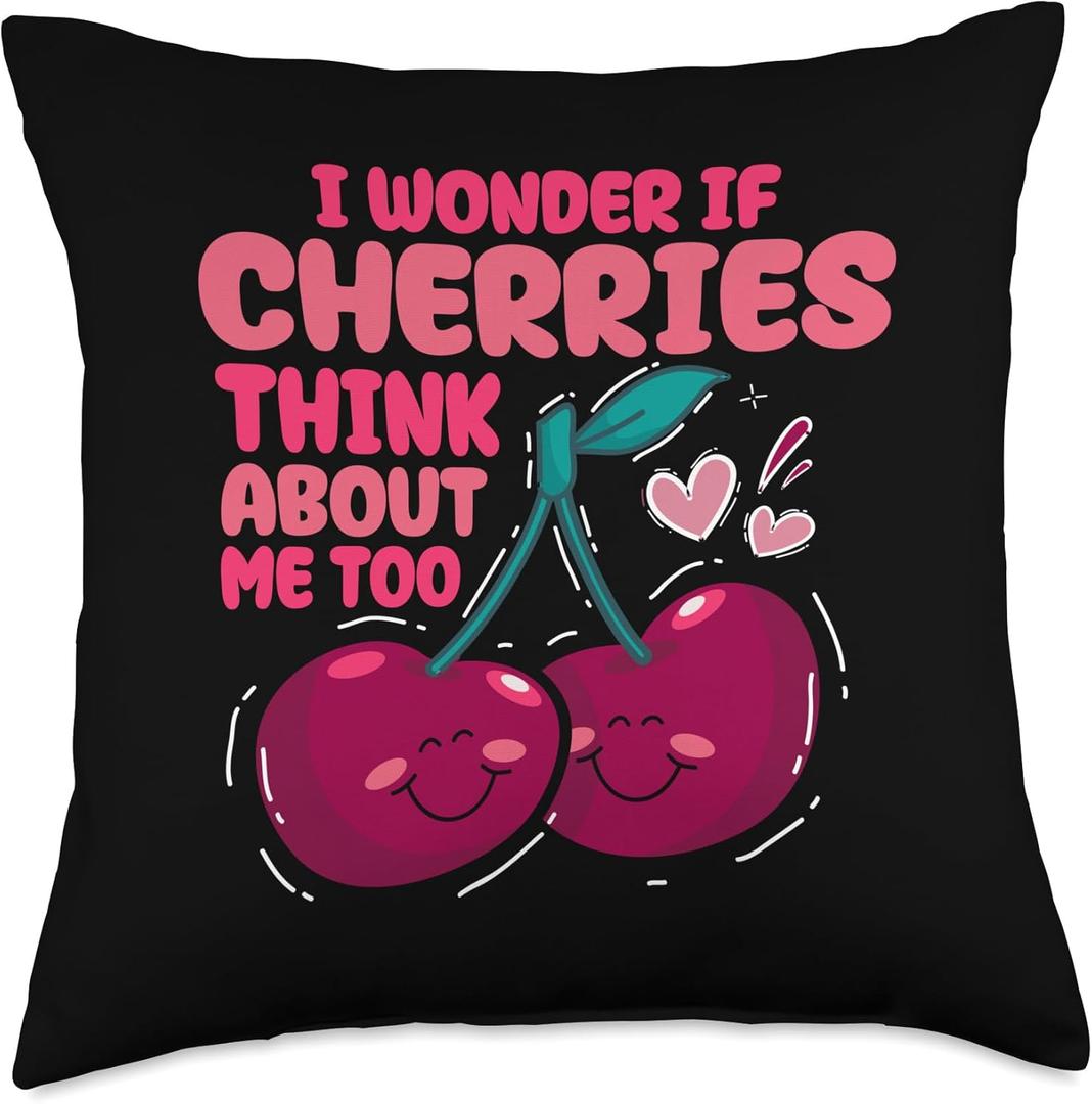 Cherries Cherry Throw Pillow