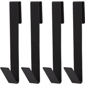 7 Inch Over The Door Towel Hooks - 4 Pack Heavy Duty Drilling-Free Shower Door Towel Hook for Frameless Glass Shower Door