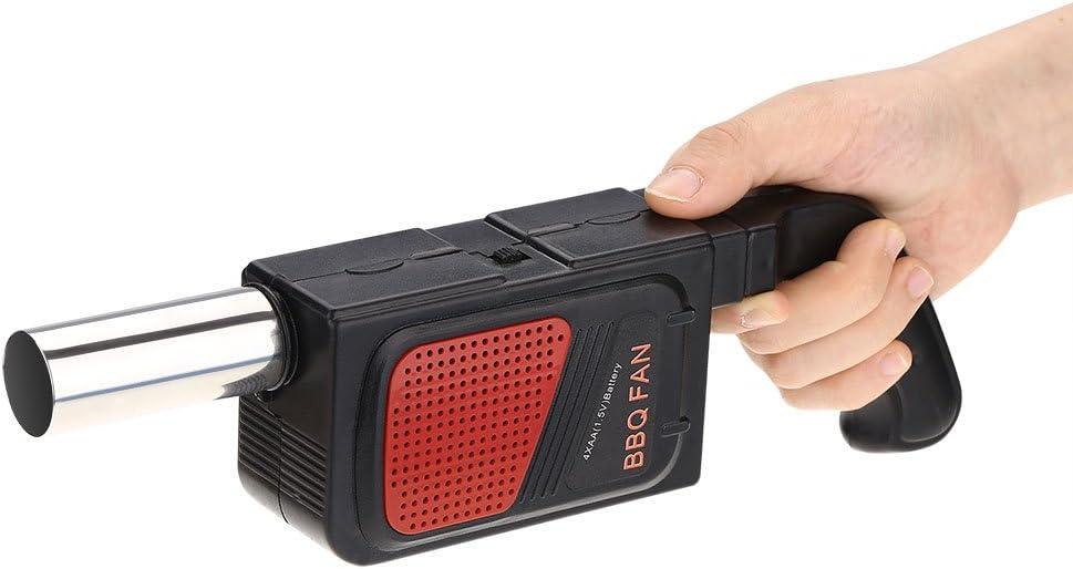 Electric Fire Blower Fan - Portable Handheld Battery Powered Air Blower, Fast Ignition for BBQ Grill, Fireplace, Campfire, Bonfire, Camping, Picnic and Outdoor Cooking