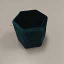 BKEKM Jewelry Box Velvet Jewelry Storage Double Slot Ring Holder Jewelry Case Display Hexagon Geometric Jewelry Box Organizer