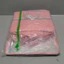 TOMKID 5200°F Fireproof Document Box, Fire Important Document Organizer with Lock, Upgraded Heat Insulated Filing Storage Cabinet Office Organization (5200°F Fireproof Box, Pink)