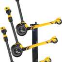 Scooter Wall Mount Rack Garage Storage Stand For Multiple Scooters Holder For 3 Electric Scooter, Metal Organizer(Black)