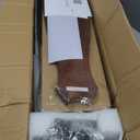 60 Inch Wood Ceiling Fans with Lights and Remote, Modern Outdoor Ceiling Fan with Light for Patio, Dimmable, Wall Switch, 5 Blades, Reversible DC Motor, Memory Function (Black Walnut)