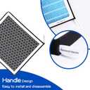 Cabin HEPA Air Filter CF12935 Replacement For Jeep Grand Cherokee 2022 2023 2024,Grand Cherokee L 2021 2022 2023 2024.Do Not Fit:Grand Cherokee 2021 and Grand Cherokee WK 2022