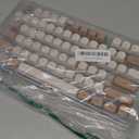 119 Keys Retro Minimalist Brown and Grey Keycaps, Custom MA Profile PBT Dye Sub Keycaps for ANSI Layout Cherry Mx Mechanical Keyboard (Only Keycap)