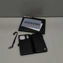 Defencase for iPhone 17 Pro Max Magnetic Wallet Case Compatible with Magsafe with RFID Blocking Zipper & Card Holder PU Leather Strap Detachable Case for iPhone 17 Pro Max 6.9", Carbon Fiber Black