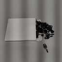 AceOrbit 50 Pcs Gazebo Curtain Hooks Metal Mosquito Netting Track Hook Black Plastic Wheel Ceiling Small Gazebo Replacement Accessories for Spring Summer Outdoor String Lights Garden Pergola Awning