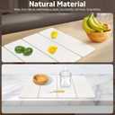 Large Stone Dish Drying Mat for kitchen Counter, 24"(L)x16"(w) Dish Drying Mat, Fast Water-Absorbing,Diatomaceous Earth Non-Slip Stone Mat, Multi-Purpose Foldable Dish Drying Stone Mat