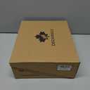 DECARSDZ Women's Mid-Calf Boots Fall Low Heel Fashion Ladies Combat Motorcycle Boots (8, Brown)