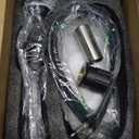 KENES Matte Black Bathroom Sink Faucet, Bathroom Faucets Single Handle Modern Prep Wet Bar Sink Faucets with Drain Assembly & Deck Plate, Farmhouse RV Camper Outdoor Utility Faucet, KE-9005B-2 (Short)