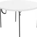 LIFETIME Light Commercial Fold-in-Half Round Table, 4-Foot