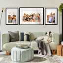 11x15 Black Wood Picture Frame with White Mat | 13x17 Frame Matted to 11x15 | Display Your Picture Under UV Acrylic Shatter Guard Front, with Foam Board Backing and Wall Hanging Hardware - Wood Frame