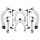 HTRUIKEI Front Suspension Kit Compatible with BMW 5 Series F10 (528i 535i 535d 550i xDrive) & 6 Series F06/F12/F13 (640i 650i Alpina B6 xDrive) Upper Lower Control Arm Kit with Ball Joints