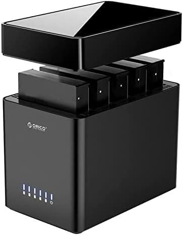 ORICO 5 Bay 3.5inch Hard Drive Enclosure USB 3.0 to SATA Magnetic Tool-Free External HDD Docking Station Case with 12V/6.5A Power Adapter for Family Storage Expansion Up to 90TB (5x18) - DS500U3