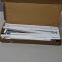 Over The Table Rod Stand with Clamps Adjustable 13''-42'' Tall 29"-98" Length White Table Arch Hanging Stand for Wedding Birthday Party Halloween Christmas Decoration