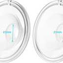 Silicone 21mm Flange Compatible with Momcozy/Tsrete/Kmaier Wearable Breast Pump,Shield/21mm Flange Insert Replacement, Use with Wearable S9|S10|S12|S9 Pro|s12 Pro Pump Parts/Accessories