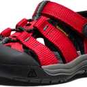 KEEN Unisex-Child Newport H2 Closed Toe Water Sandals (6 Big Kid, Ribbon Red/Gargoyle)