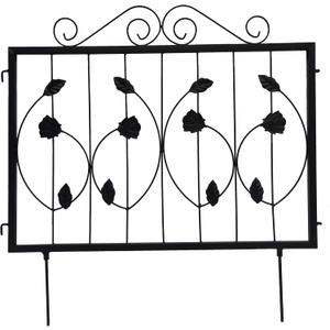 6 Pack Decorative Garden Fence, Rustproof Metal Wire Tall Fencing Border, Indoor or Outdoor No Dig Animal Barrier Fence for Dog, Flower Bed, Patio, Yard