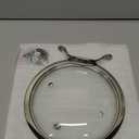 HEVSTIL 6 Inch Tempered Glass Lid for Frying Pans - Vented Skillet Cover with Stainless Steel Handle