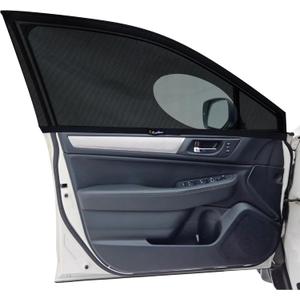EcoNour Car Front Side Window Sun Shades Compatible for Subaru Outback | 2Pack Breathable Super Stretchy Mesh Sun Shade | Heat Block UV Protection Car Window Screen Covers | Mosquito Net Curtains