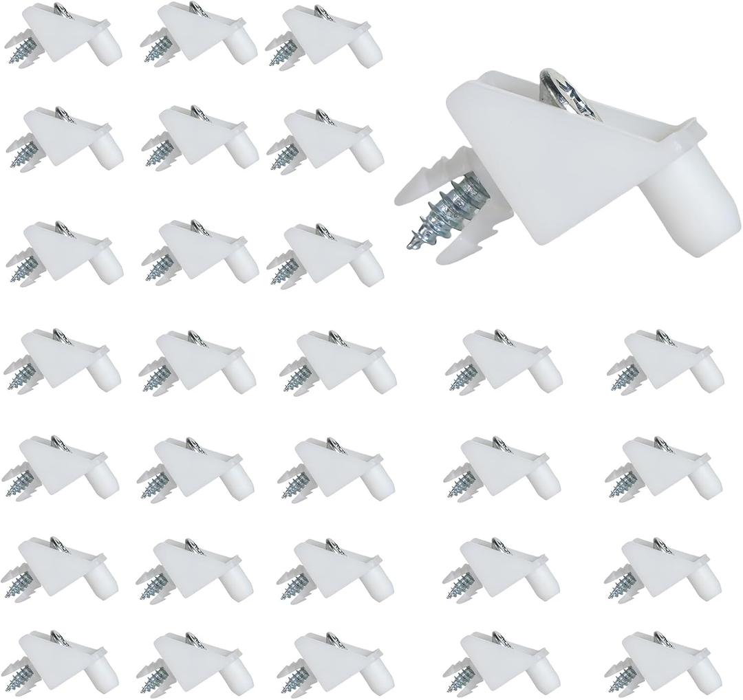 30 Pcs White Replacement Shelf Pins, Shelf Support Pins Replacement for IKEA Part #101558 ( Pax & Komplement)