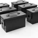 HARDROCK Metal Ammo Can, Ammo Box (50cal *6, Black)