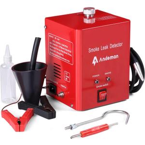 Automotive Smoke Machine Leak Detector Tester, 12V DC Exhaust Leak Detector Built-in air Pump Evap Leak Detector, Evap Vacuum Diagnostic Tester, Leak Diagnostic Detector Tools Kit for Pipe System