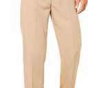 Amazon Essentials Men's Classic-Fit Expandable-Waist Flat-Front Dress Pant (34W x 32L, Khaki Brown)