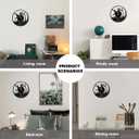 Basketball Sports Wall Clock,12 Inch Vinyl Record Clocks Home Art Decor Night Lamp 7-Color Luminous LED Wall Clock,Gifts to Sports Lovers/Basketball Fans/Men/boy.